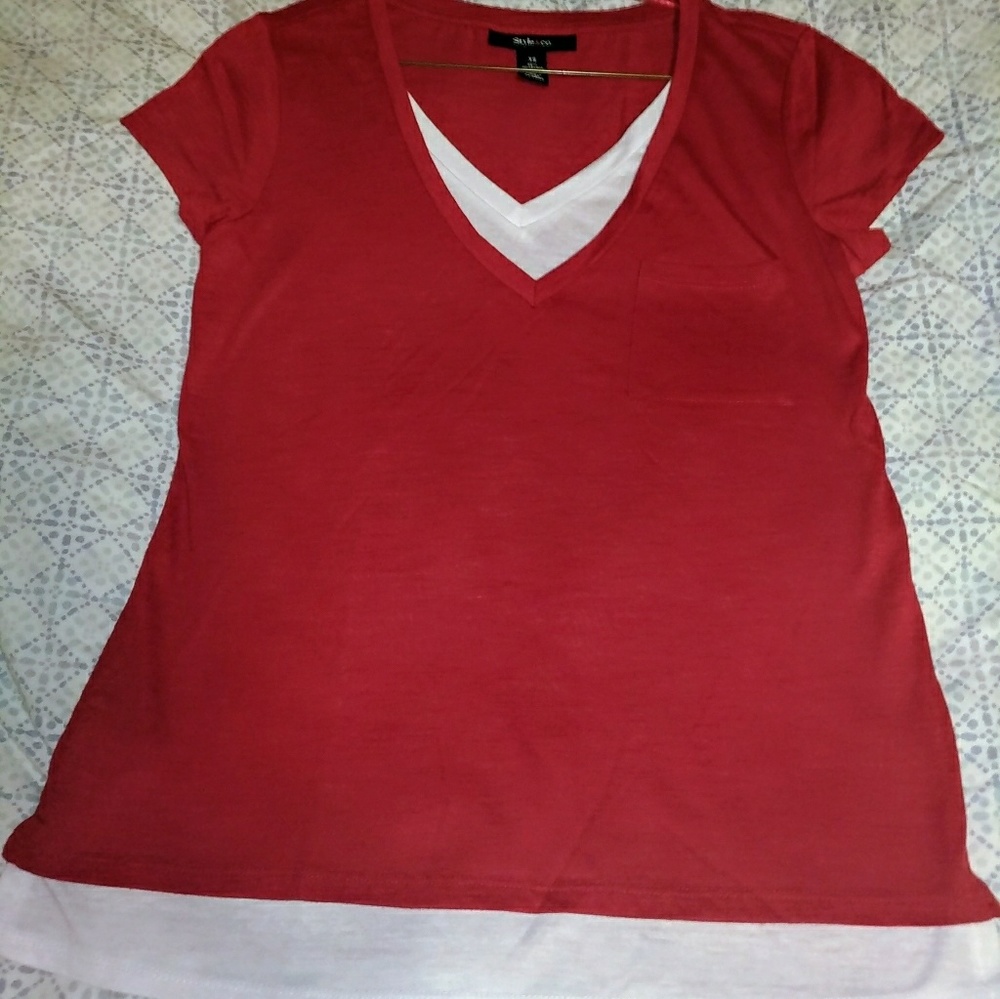 Style & Co. Red Shirt